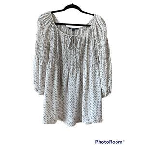 MAX Edition Polka Dot Off-Shoulder Top Sz M